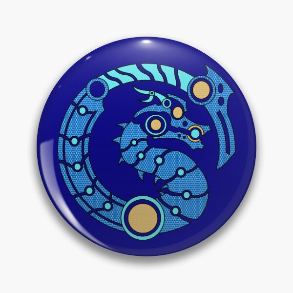 Item preview, Azure Dragon Cyberpunk Style Symbol designed and sold by TheKIRIN.