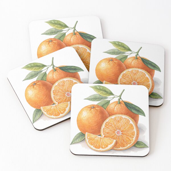 Item preview, Sweet Orange Bliss – Watercolor Citrus Fruit Illustration designed and sold by VivoStudio.