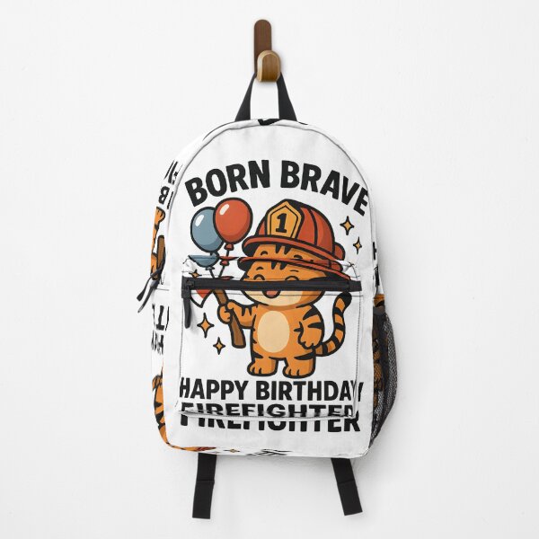Item preview, Born Brave Firefighter Tiger – Happy Birthday Firefighter Gift designed and sold by ClinicalHubs.