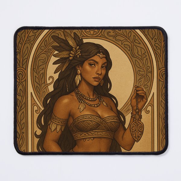 Item preview, Python Empress – Art Nouveau Snake Woman designed and sold by Candie_Loudenfrau_Art.