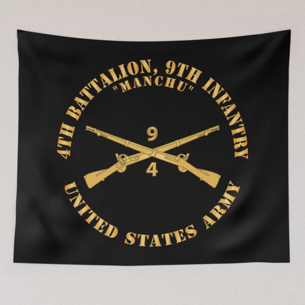 Item preview, Army - 4th Battalion, 9th Infantry Regiment Branch - Manchu - US Army X 300 designed and sold by Military Insignia Products.