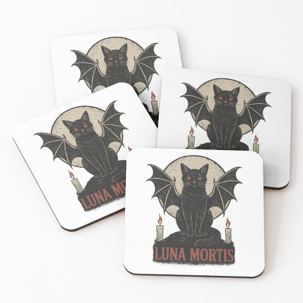 Item preview, Luna Mortis – Gothic Vampire Cat Under the Blood Moon designed and sold by AddictiveDesign.