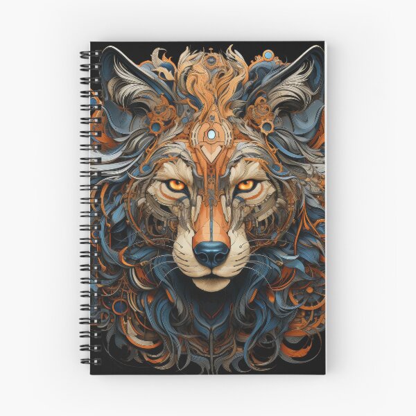 Item preview, Cyber Mech Wolf with Fiery Circuitry designed and sold by Daagath.