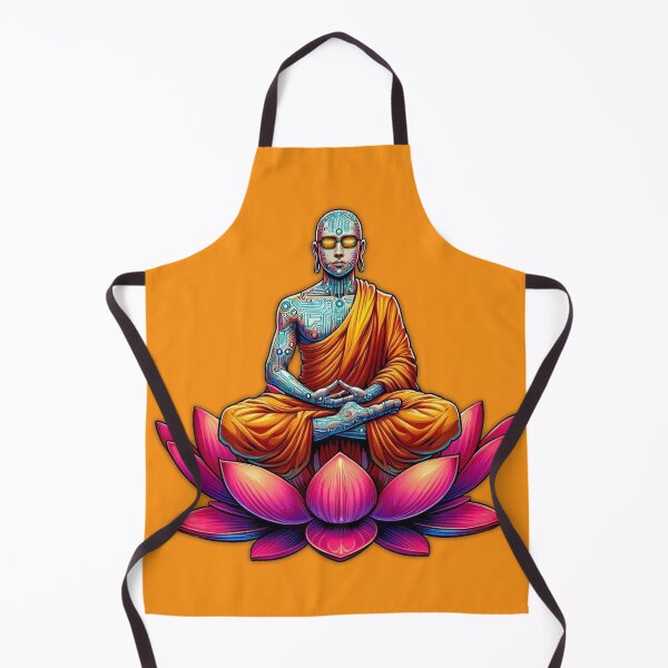 Item preview, Cyber Monk Meditating on Sacred Lotus designed and sold by FLIP-original.