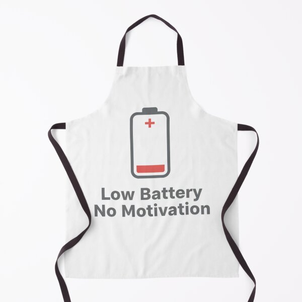 Item preview,  Low Battery No Motivation – Funny Lazy Mood Shirt designed and sold by MofazStyle.