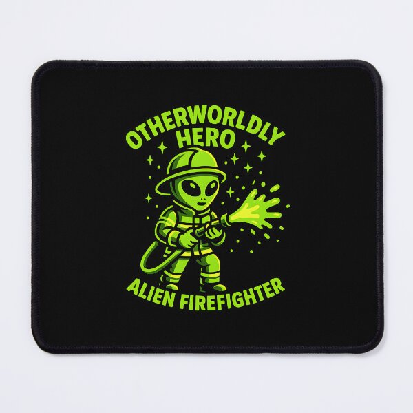 Item preview, Otherworldly Hero Alien Firefighter – Funny Sci-Fi Fireman Shirt designed and sold by ClinicalHubs.