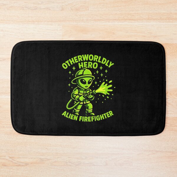 Item preview, Otherworldly Hero Alien Firefighter – Funny Sci-Fi Fireman Shirt designed and sold by ClinicalHubs.