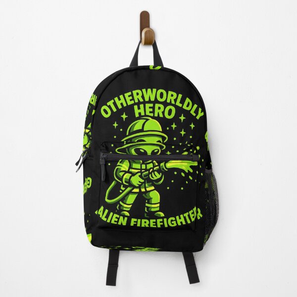 Item preview, Otherworldly Hero Alien Firefighter – Funny Sci-Fi Fireman Shirt designed and sold by ClinicalHubs.