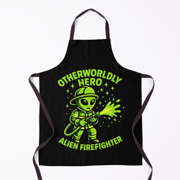 Item preview, Otherworldly Hero Alien Firefighter – Funny Sci-Fi Fireman Shirt designed and sold by ClinicalHubs.