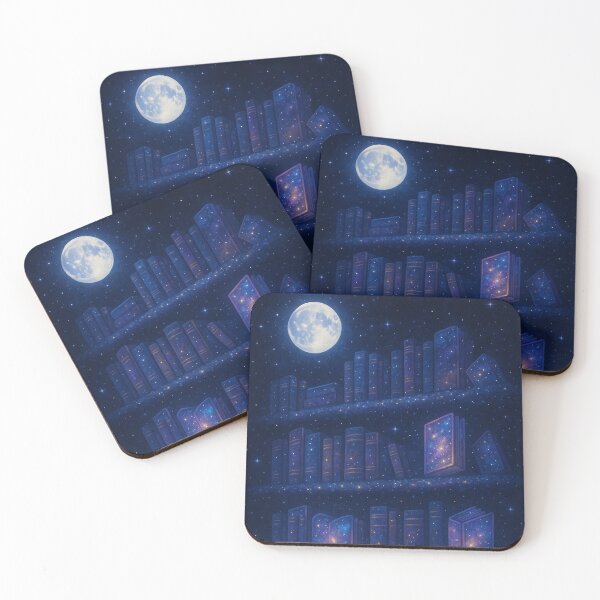 Item preview, Moonlight Library designed and sold by MindprintStudio.