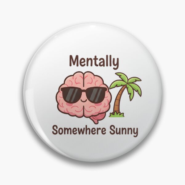 Artikelvorschau, Mentally Somewhere Sunny – Beach Vibes Lustiges Shirt entworfen und verkauft von MofazStyle.