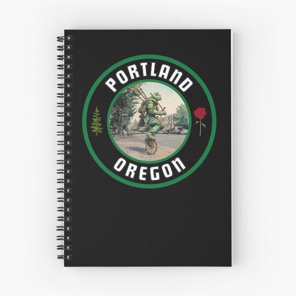 Item preview, Portland Oregon Unicycle Frog  designed and sold by MojaveTradePost.