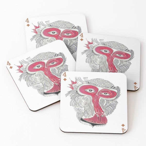 Item preview, The Wise Gaze – The Four of Diamonds designed and sold by Ateliê dos Naipes .