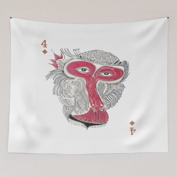 Item preview, The Wise Gaze – The Four of Diamonds designed and sold by Ateliê dos Naipes .
