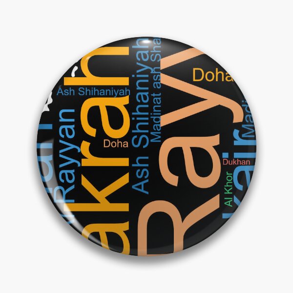 Item preview, Qatar City Names Word Art designed and sold by TheIconSmith.