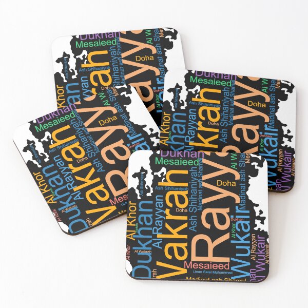 Item preview, Qatar City Names Word Art designed and sold by TheIconSmith.