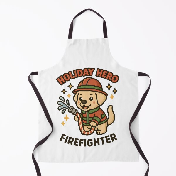 Item preview, Holiday Hero Firefighter Dog – Cute Fireman Christmas Gift designed and sold by ClinicalHubs.