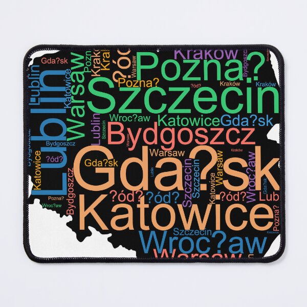 Item preview, Poland City Names Word Art designed and sold by TheIconSmith.