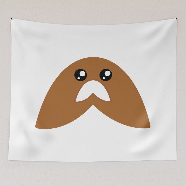 Item preview, Adorable kawaii light brown moustache designed and sold by BlushyPrint.