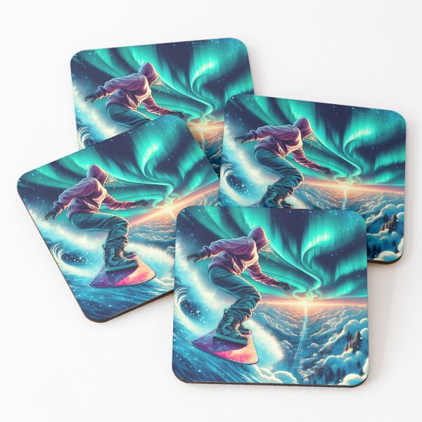 Item preview, Northern Lights Surfing, Ai Generated Art  designed and sold by ACC .
