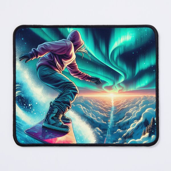 Item preview, Northern Lights Surfing, Ai Generated Art designed and sold by ACC .