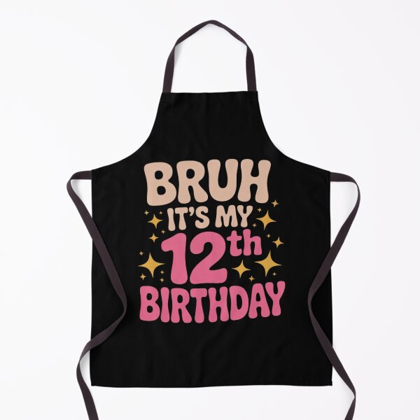 Item preview, Bruh It's My 12th Birthday 12 Year Old 12yr Cute Groovy Pink designed and sold by THagBlue.