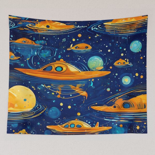 Item preview, Space Swimmers from Other Dimensions designed and sold by Zofia Sosnecka.