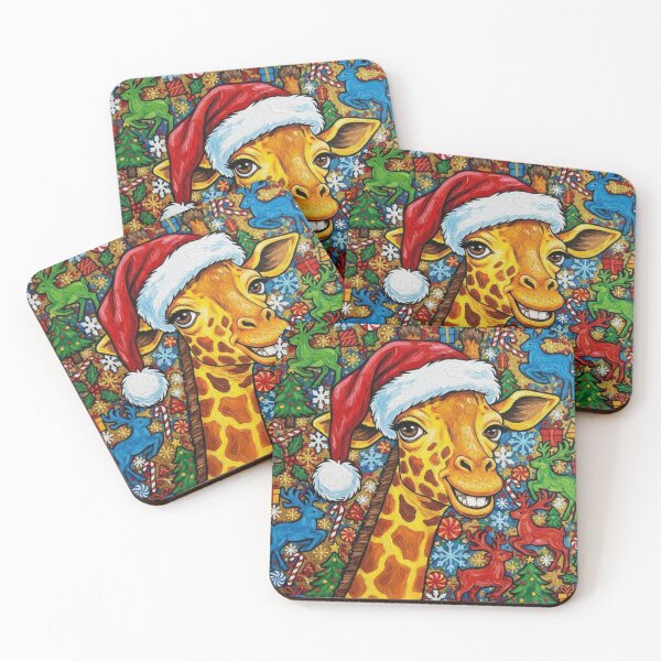 Item preview, Santa Stretch – Funny Giraffe Ugly Christmas Sweater Art designed and sold by Art's Diner.