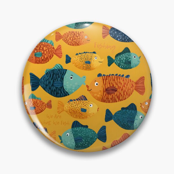 Item preview, Funny Fishing Vintage Sea & Fish Pattern designed and sold by SecretDicer.