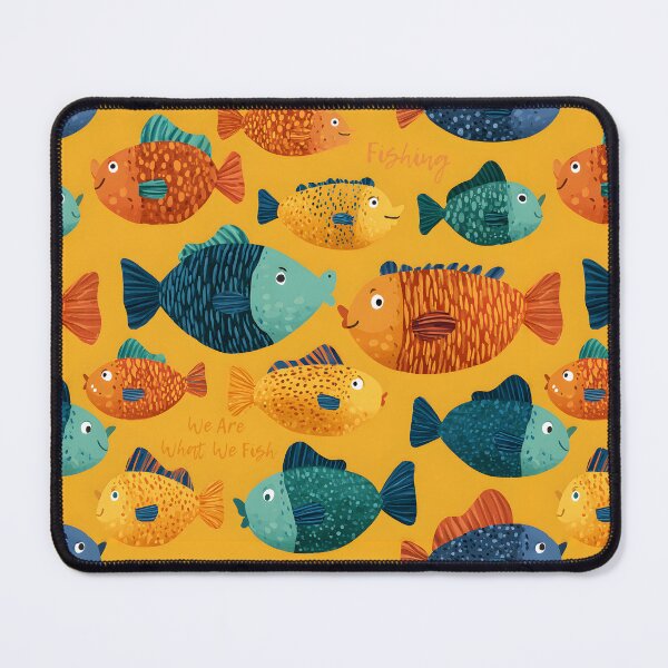Item preview, Funny Fishing Vintage Sea & Fish Pattern designed and sold by SecretDicer.