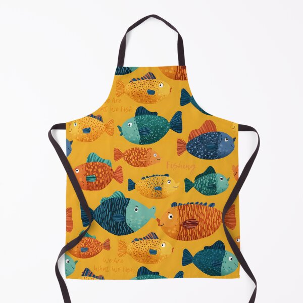 Item preview, Funny Fishing Vintage Sea & Fish Pattern designed and sold by SecretDicer.