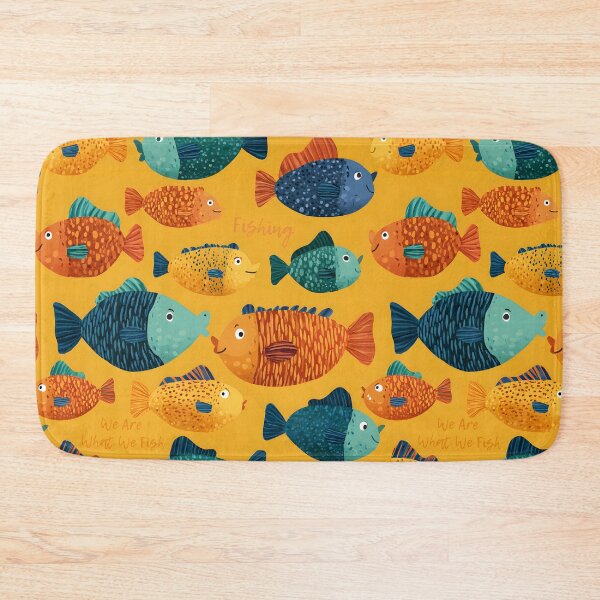Item preview, Funny Fishing Vintage Sea & Fish Pattern designed and sold by SecretDicer.