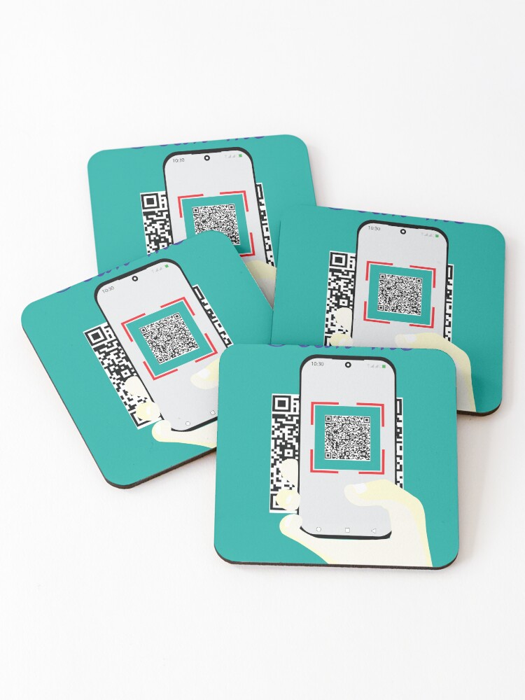 Thumbnail 1 of 5, Coasters (Set of 4), Scan me designed and sold by Ovwiando.