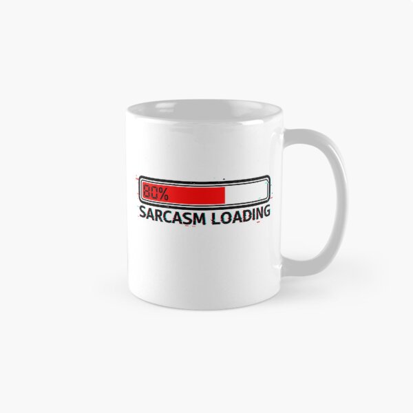 Item preview, Sarcasm Loading 80% – Funny Digital Humor Shirt designed and sold by MofazStyle.