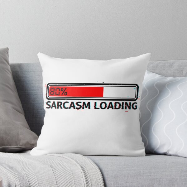 Item preview, Sarcasm Loading 80% – Funny Digital Humor Shirt designed and sold by MofazStyle.