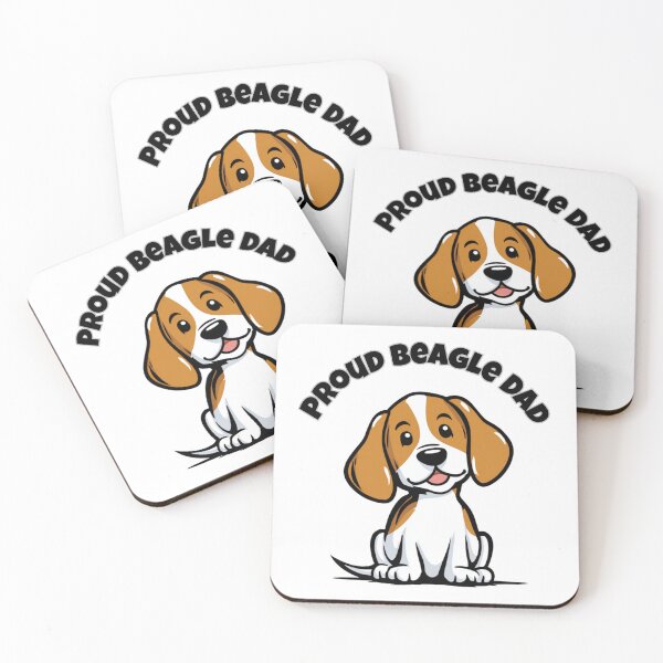 Item preview, Proud Beagle Dad | Funny Beagle Dog Lover Gift | Cute Beagle Cartoon Design designed and sold by Dimitrispoli.