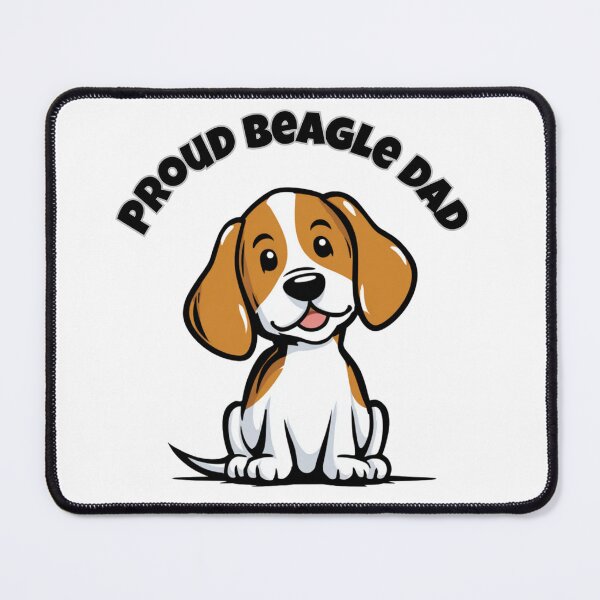 Item preview, Proud Beagle Dad | Funny Beagle Dog Lover Gift | Cute Beagle Cartoon Design designed and sold by Dimitrispoli.
