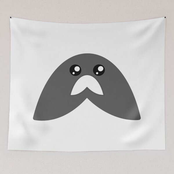 Item preview, Adorable kawaii gray moustache designed and sold by BlushyPrint.