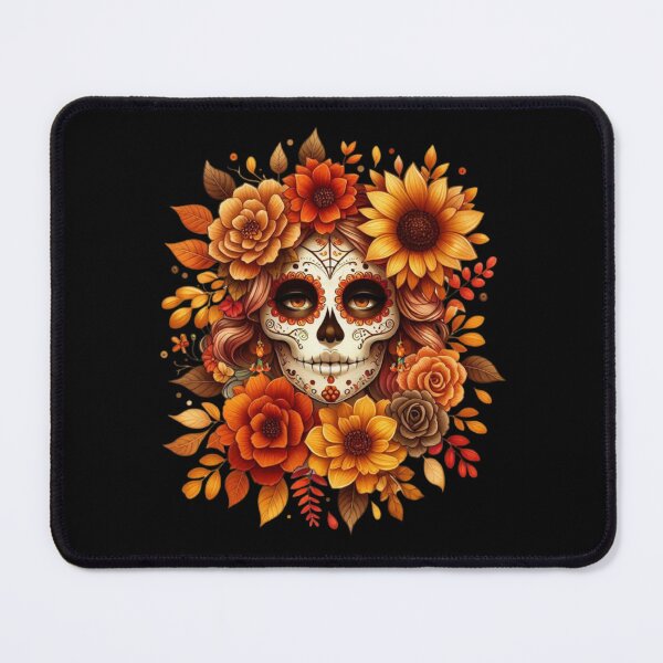 Item preview, Autumn Calavera: Sugar Skull in Hues of Fire designed and sold by Dominik1994.