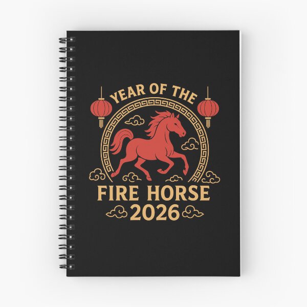 Item preview, Year of the Fire Horse 2026 – Chinese Zodiac Design designed and sold by Dragonfly-10.
