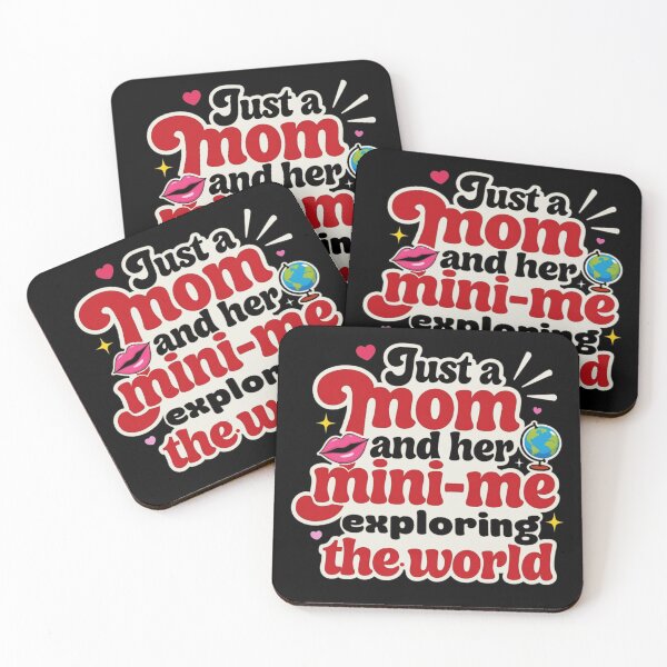Item preview, Just a Mom and Her Mini-Me Exploring the World – Cute Travel Mom & Daughter Design designed and sold by marcoliyp.