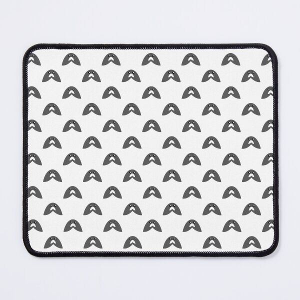 Item preview, Adorable kawaii gray moustache pattern designed and sold by BlushyPrint.