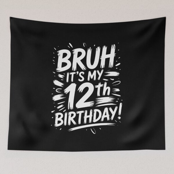 Item preview, Bruh It's My 12th Birthday 12 Year Old Birthday Boy  designed and sold by THagBlue.