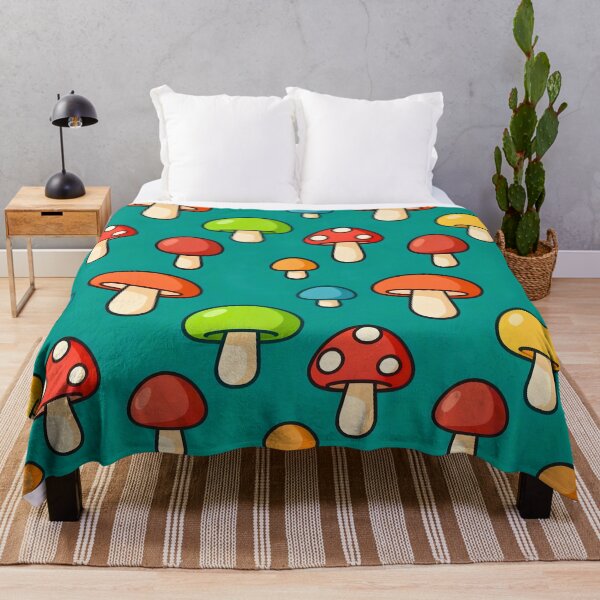 Item preview, COLORFUL CARTOON MUSHROOMS PATTERN designed and sold by infinitearte.