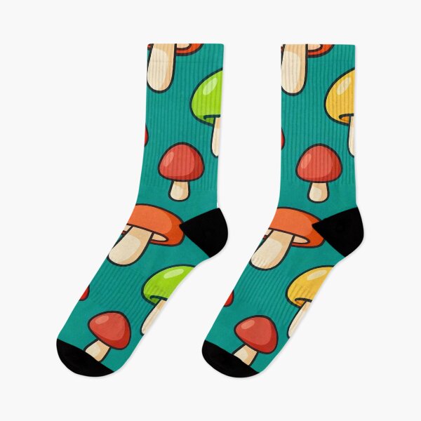 Item preview, COLORFUL CARTOON MUSHROOMS PATTERN designed and sold by infinitearte.