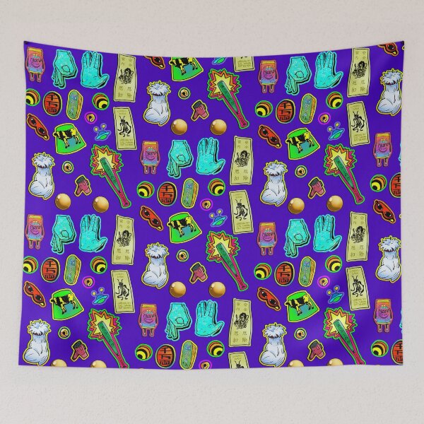 Item preview, magic aliens robots yokai kaiju them patterns  designed and sold by angsty-angst.