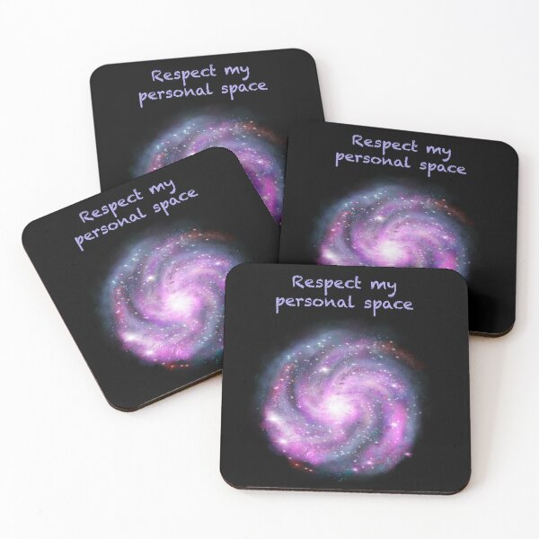 Item preview, Respect my personal space pun - pink galaxy  designed and sold by creativevandal.