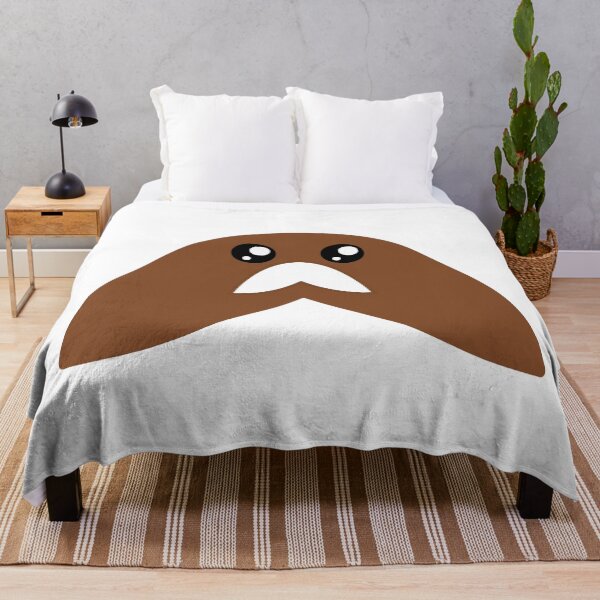 Item preview, Adorable kawaii brown moustache designed and sold by BlushyPrint.