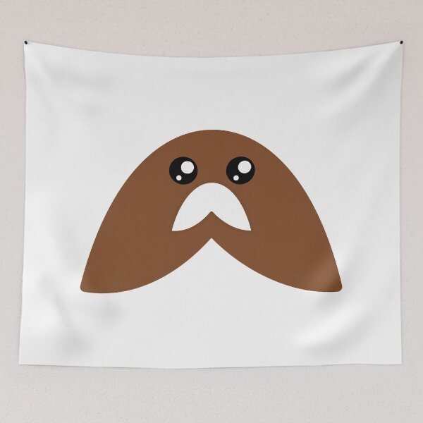 Item preview, Adorable kawaii brown moustache designed and sold by BlushyPrint.