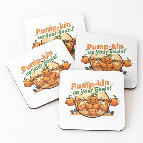 Item preview, Motivational Pumpkin Tee - Pump-Kin Up Your Goals Fitness Pun Stickers designed and sold by GeniePixel.